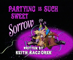 Partying Is Such Sweet Sorrow